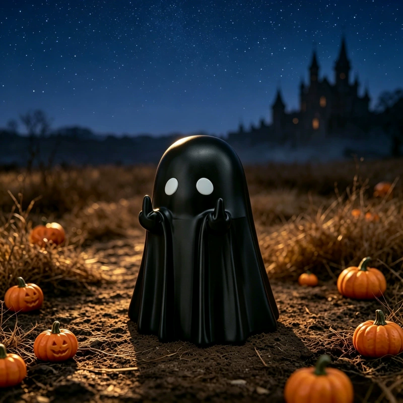 Funny Middle Finger Ghost Ornament