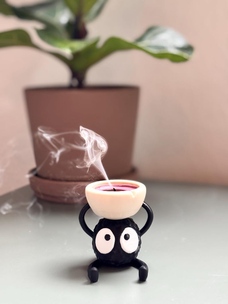 Cute Soot Sprite Candle Holder