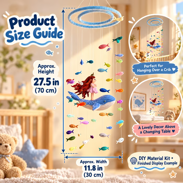🌊 DIY Ocean Mobile Kit – Create a Dreamy Underwater World for Your Little One
