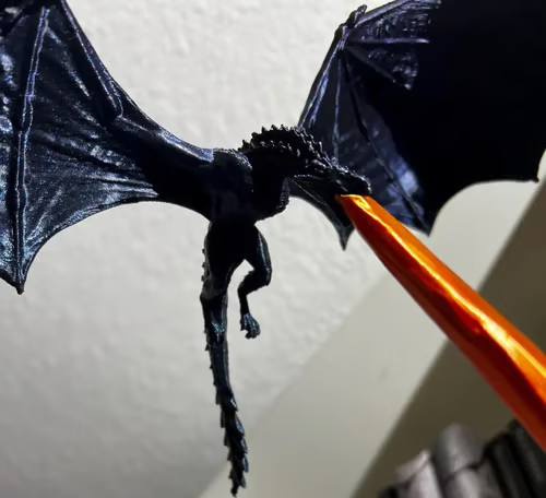 🐉Naotstore - Dragon Flame Book Nook - Blazing Fire / No Lights
