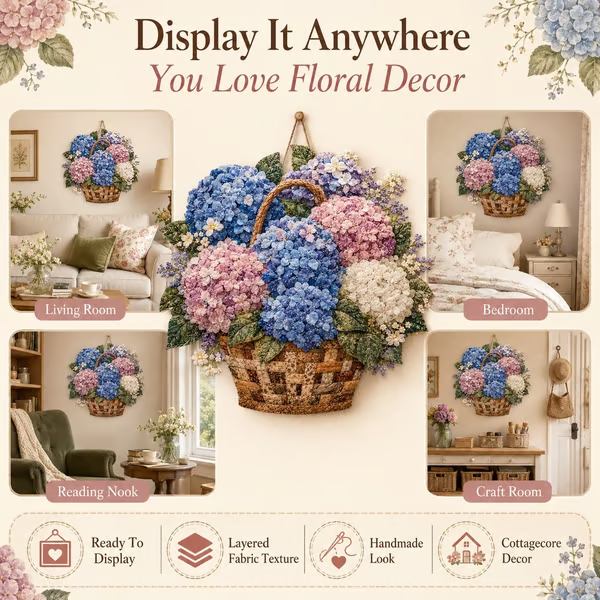 🌸Floral Basket Patchwork DIY Kit
