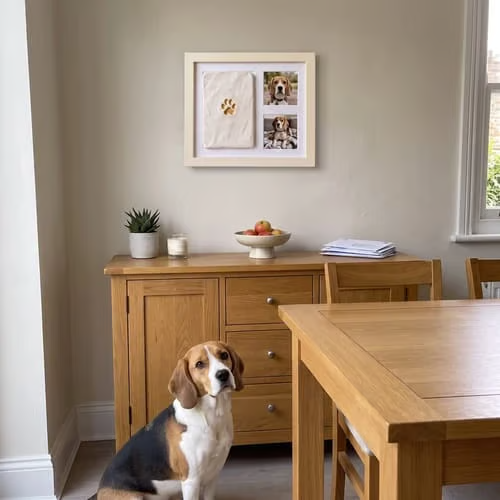 Paw Print Keepsake Frame — A Little Paw Print, A Lifetime Of Love