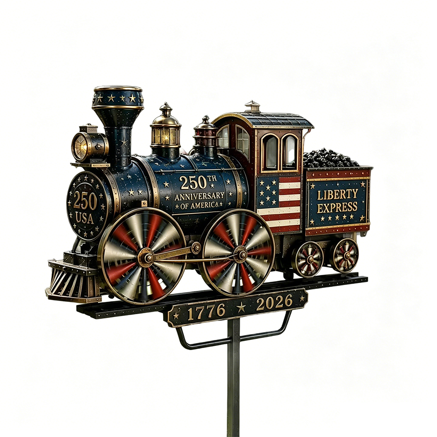 USA 250  Liberty Express Train Garden Wind Spinner🚂