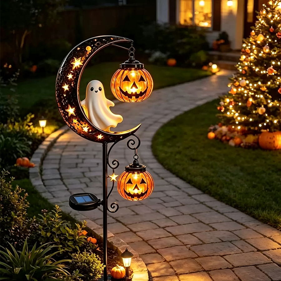 🔥Last Day 50% OFF🔔 Christmas Moon Solar Stake Light