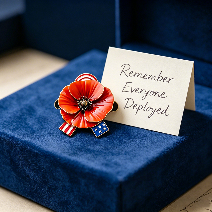  🔥Last Day 49% OFF-Unisex 3D Poppy Badge for Fallen Soldiers' Memorial Day