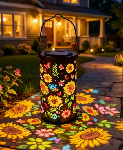 🔥HOT SALE 50% OFF-🌞Colorful Sunflower Glow Solar Garden Lantern