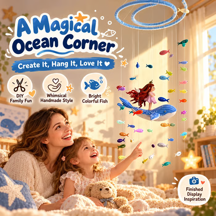 🌊 DIY Ocean Mobile Kit – Create a Dreamy Underwater World for Your Little One