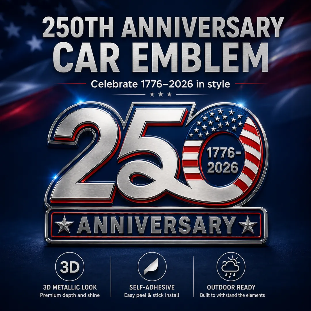 🎉Celebrate America’s 250th Anniversary with a Patriotic Car Emblem