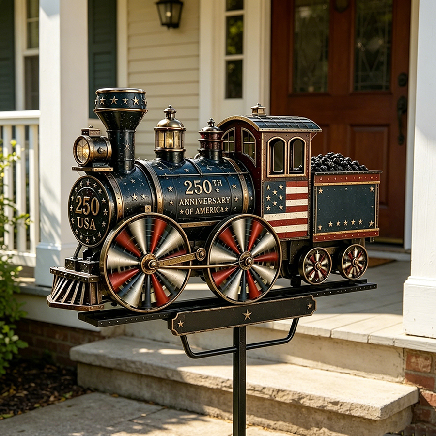 USA 250  Liberty Express Train Garden Wind Spinner🚂