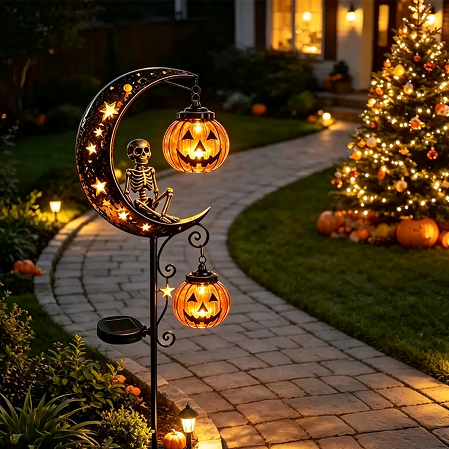 🔥Last Day 50% OFF🔔 Christmas Moon Solar Stake Light