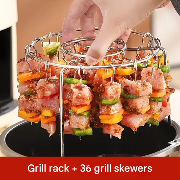 🥩Vertical barbecue grill for grilling skewers.🍤