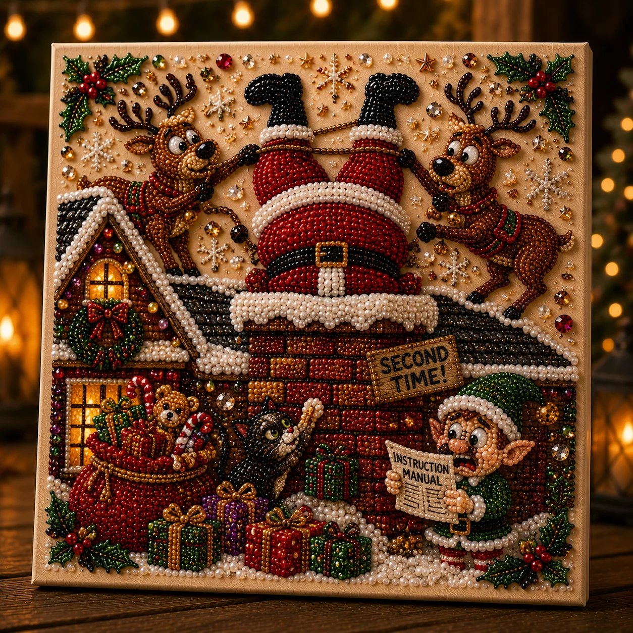 🎄 LAST DAY 50% OFF🧘 Relaxing & Beginner-Friendly🎄 Premium 3D Pearl Christmas Art Kit – ✨Relaxing DIY Craft to Create Stunning Christmas Artwork