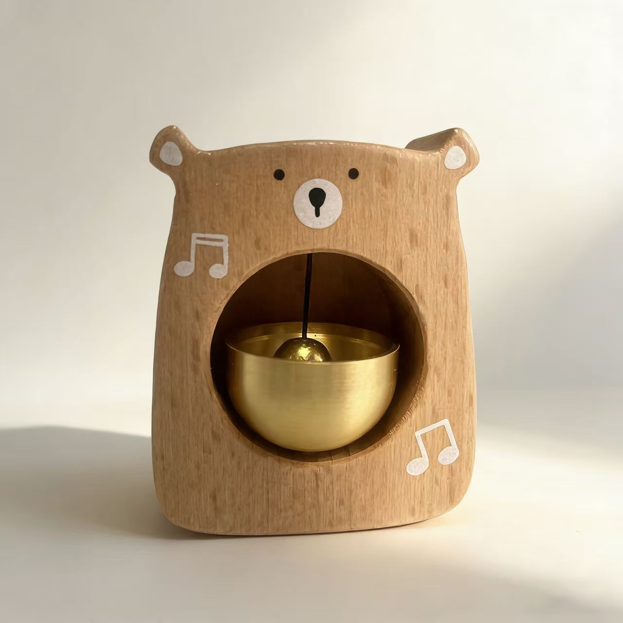 Japanese Wooden Wind Chime Doorbell Wireless Hanging Bell Calming Sound Entryway Decor for Home Door Decoration