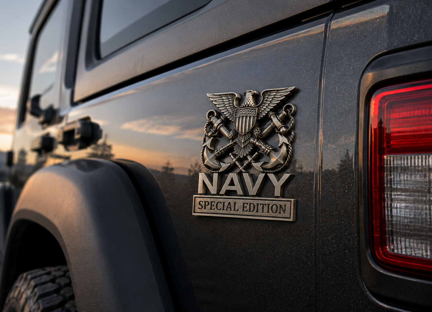 🏆LIMITED EDITION✨U.S. Army Special Edition Eagle Chrome Metal Badge