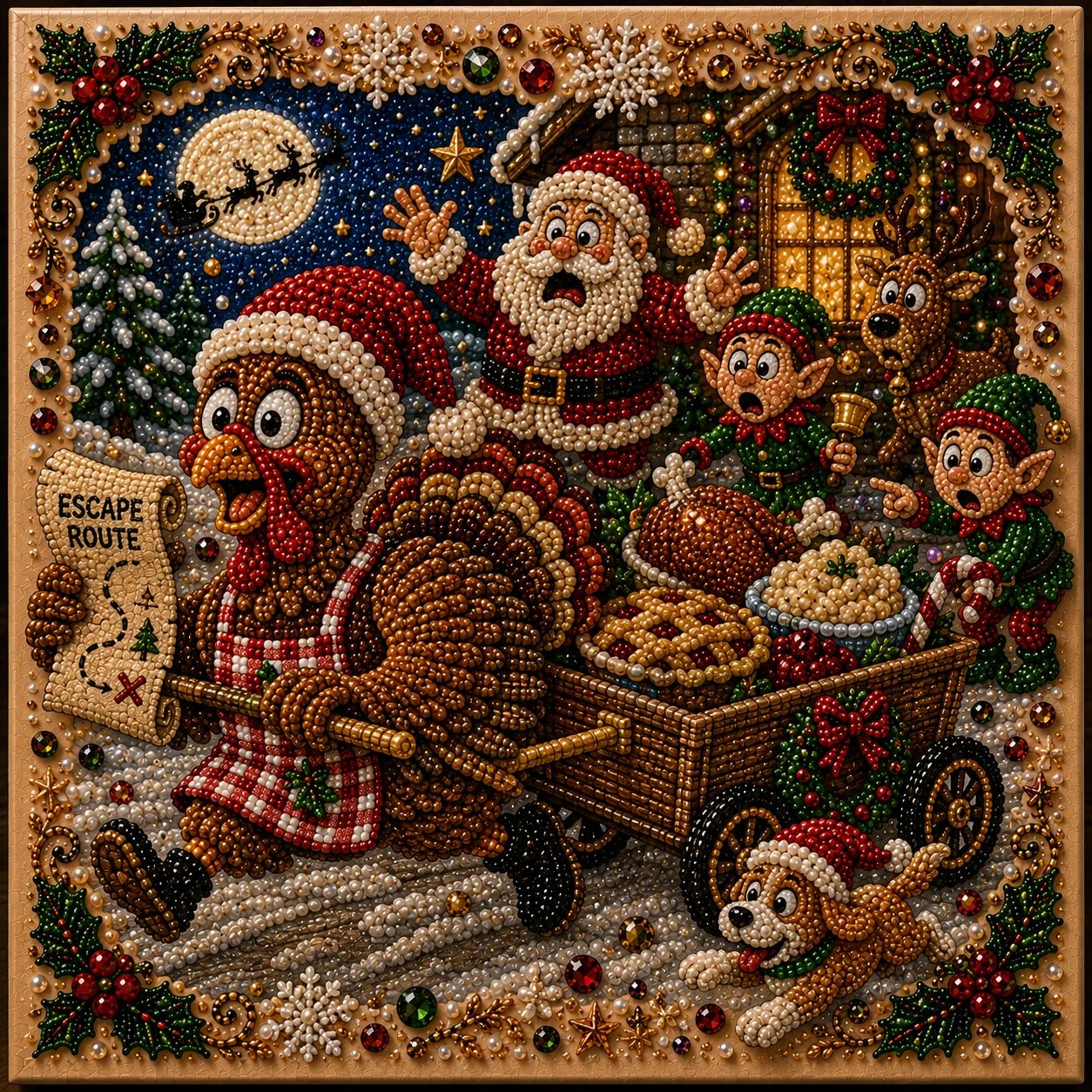 🎄 LAST DAY 50% OFF🧘 Relaxing & Beginner-Friendly🎄 Premium 3D Pearl Christmas Art Kit – ✨Relaxing DIY Craft to Create Stunning Christmas Artwork