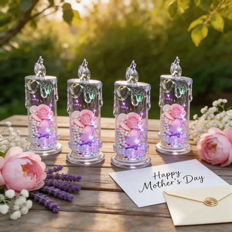 🔥HOT SALE 49% OFF🌹Realistic Rose Candle Lights — Battery-Powered, Smoke-Free LED Roses for Home Decor, Weddings, Parties & Gifts ✨