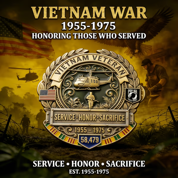 🦅LAST DAY 49% OFF - 🎖️Vietnam Veteran Honor Commemorative Pin
