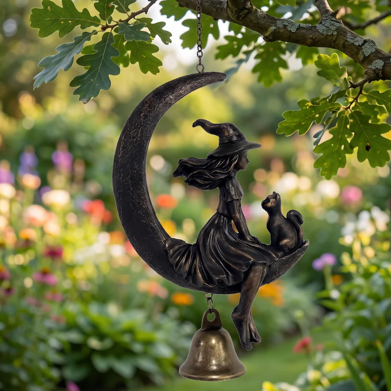 🌙 Witch Moon Wind Chime🔮A Touch of Magic for Every Breeze