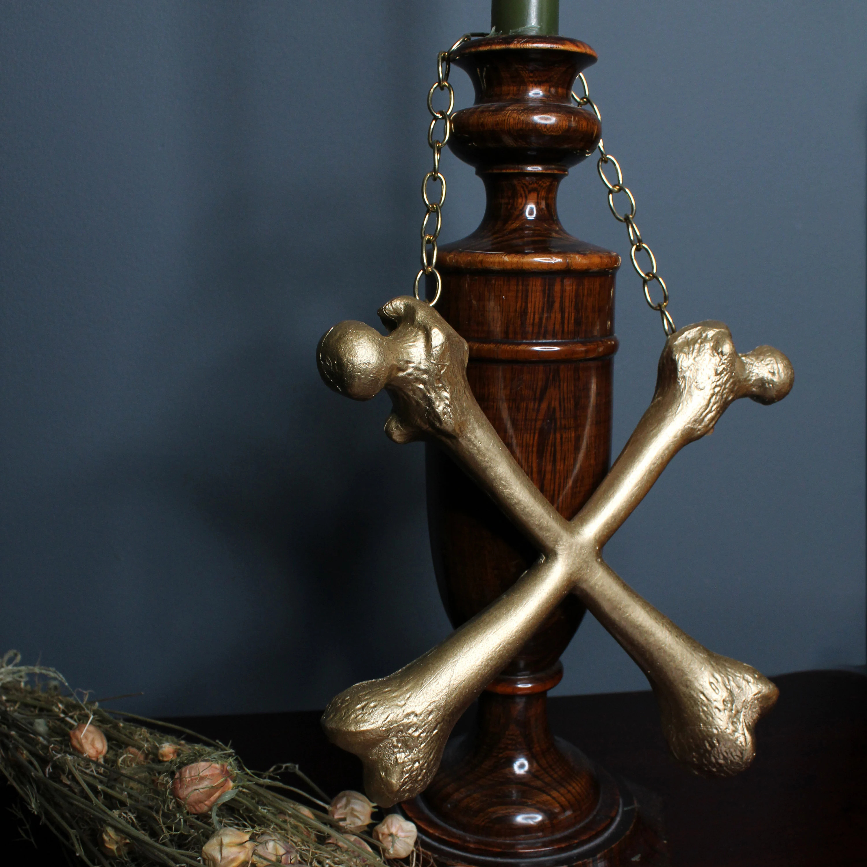 Crossbones Wall Hanging | Gothic Home Decor by The Blackened Teeth | Gothic Wall Art