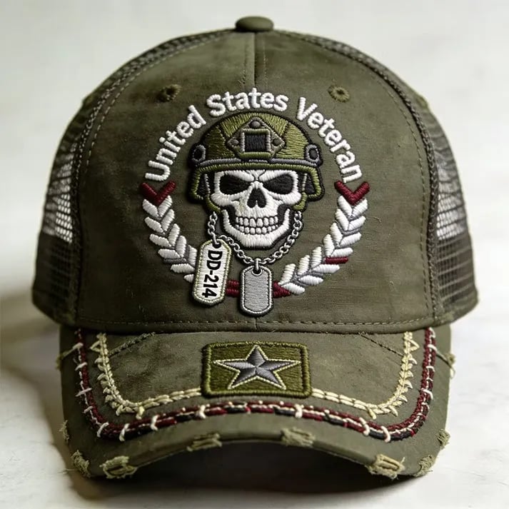 🔥LAST DAY 49% OFF - DD-214 United States Veteran Cap✨(Breathable & Lightweight Comfort & Unisex Fit)