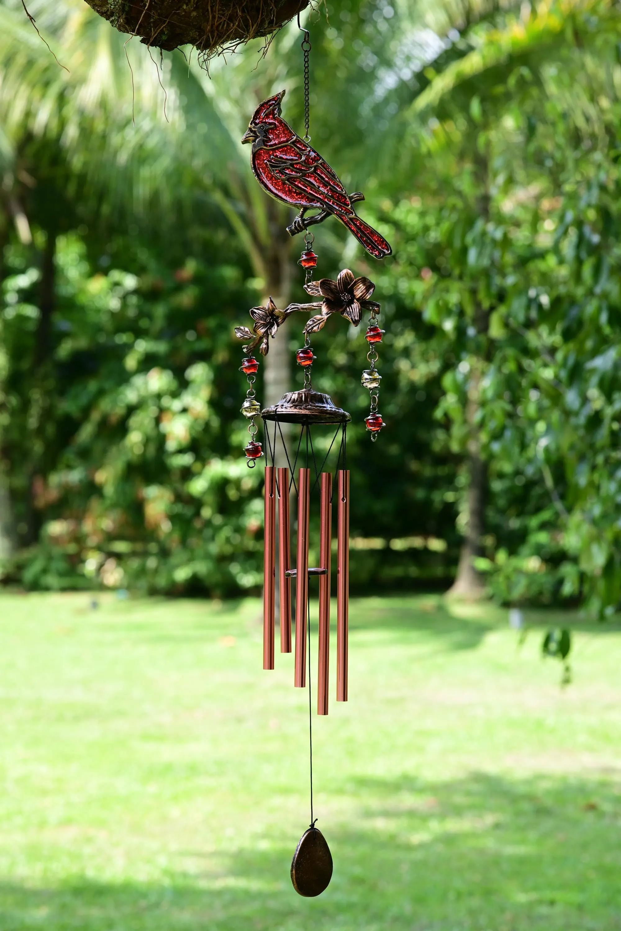 Cardinal Wind Chimes Gift for Mom 