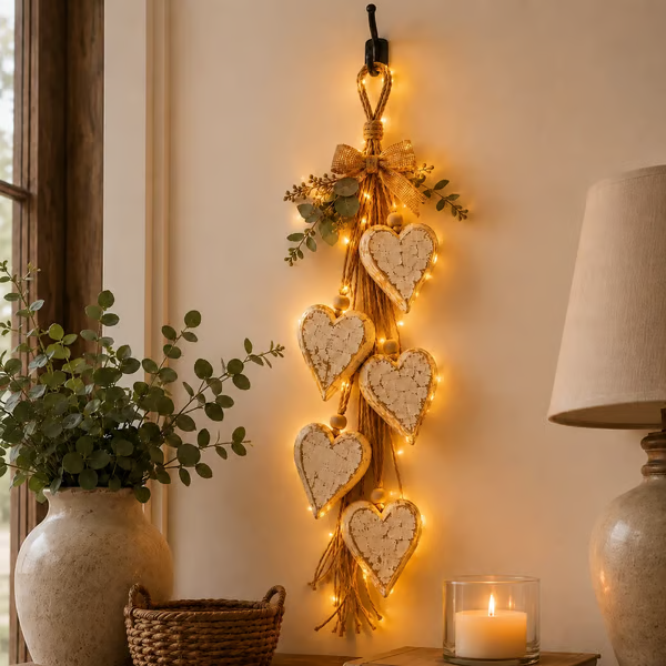 ⭐🤎Hanging Heart Wall Decor