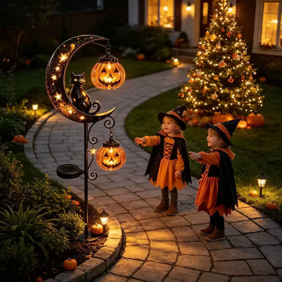 🔥Last Day 50% OFF🔔 Christmas Moon Solar Stake Light
