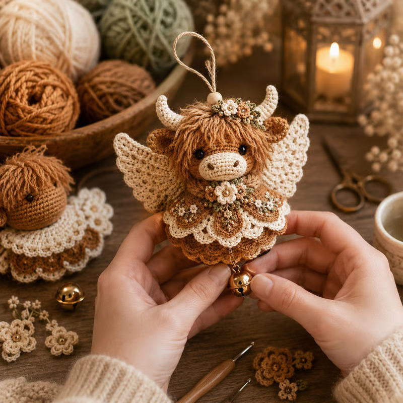 Animal Angel Crochet Ornament DIY Kit