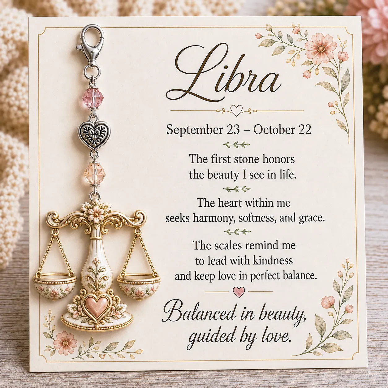 ⏳ Last Day 49% OFF 🌙12 Zodiac Birthstone Charm Keepsake Card Collection 