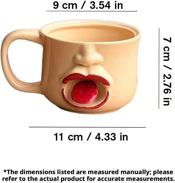 Funny Shaking The Tongue Coffee Cup,Abstract Personality Ceramic Mug