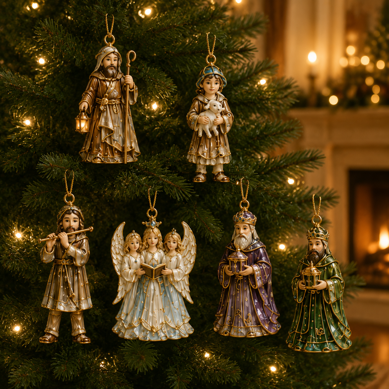 2026 Nativity Story Advent Calendar – 24-Day Christmas Countdown Ornament Set