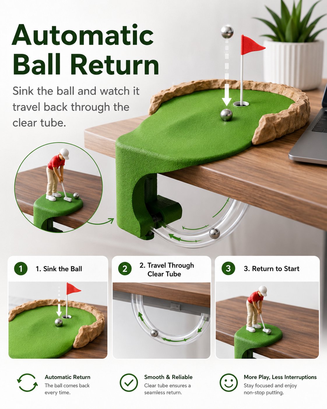 Desktop Mini Golf Toy