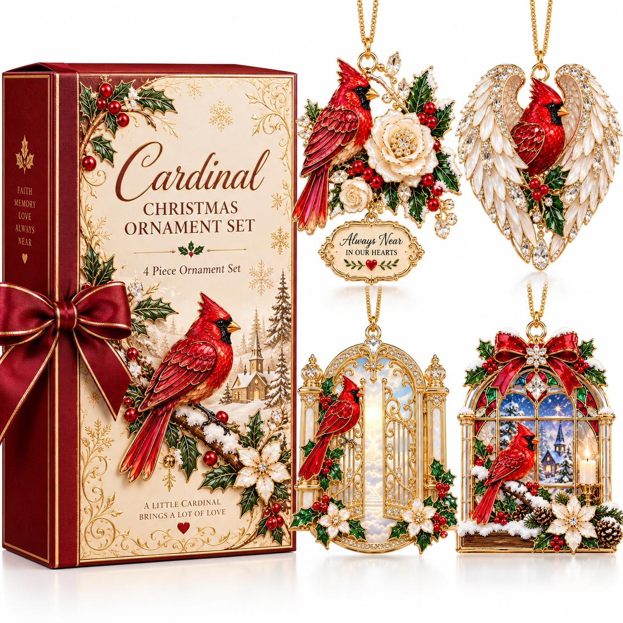 Cardinal Christmas Ornament – Red Bird Holiday Keepsake, Meaningful Memorial Gift for Family & Loved Ones - image 9