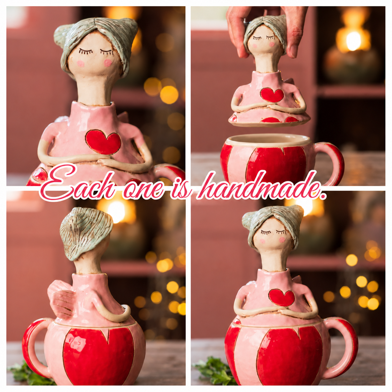 Handmade Fairy Storage Jar Mug