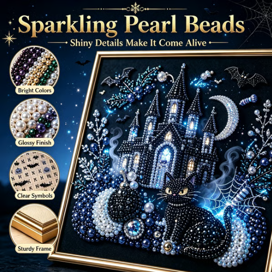 LAST DAY 49% OFF – 🖤 Premium 3D Pearl Dark Gothic Diamond Painting Art Kit | Luxury Flocked Canvas with Scratch-Resistant Non-Fading Pearl Beads DIY Dark Academia Decor 💀🕯️✨ $ 19.98   $ 39.17 save 49%
