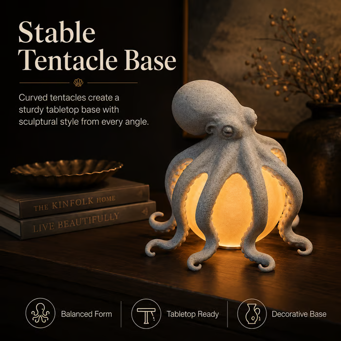 Octopus Ocean Decor Table Lamp