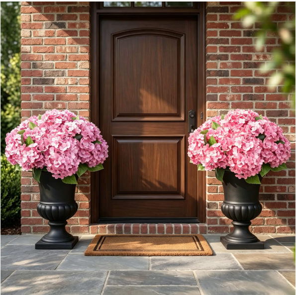 🔥Last Day 70% OFF🔥Artificial Outdoor Hydrangea Flowers - UV resistant, Waterproof, Windproof