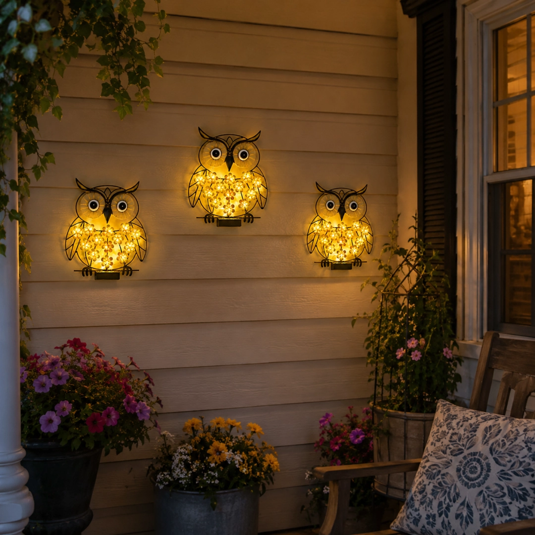 Solar Bloom Metal Garden Wall Light 🌞🌼