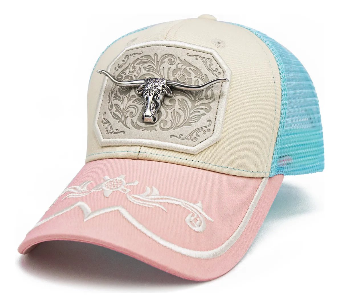 🤠 Pink Western Hat – Classic Yellowstone-Inspired Cowboy Hat with Bull Pin 🐂✨ - Pink-Women's / Bull pin / Adjustable (one size fits all)