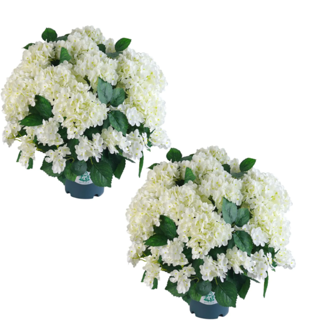 🔥Last Day 70% OFF🔥Artificial Outdoor Hydrangea Flowers - UV resistant, Waterproof, Windproof