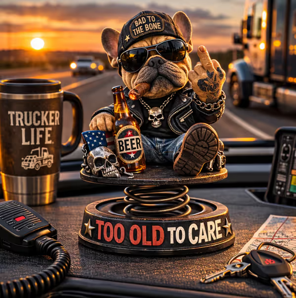 ⏰Too Old To Care Dashhoard Bobblehead