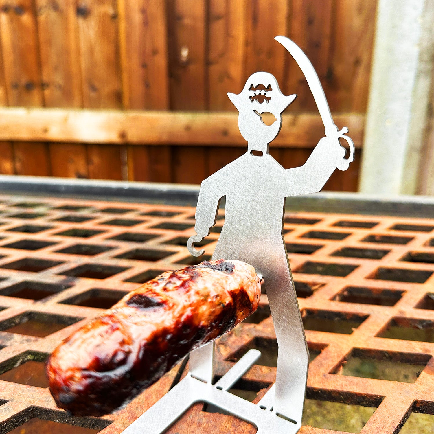 Stainless Steel BBQ Sausage Holder Man (4 Styles Available)