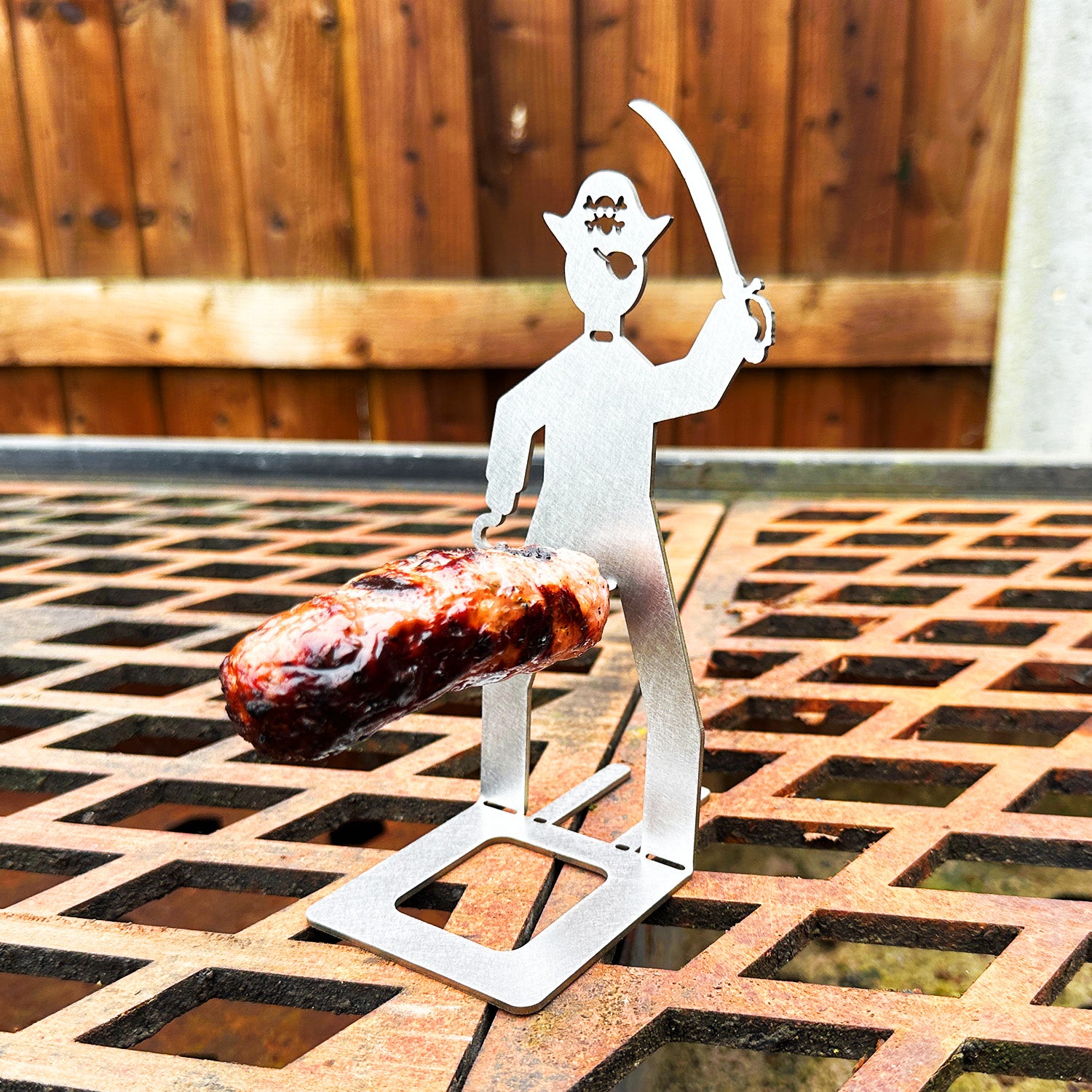 Stainless Steel BBQ Sausage Holder Man (4 Styles Available)