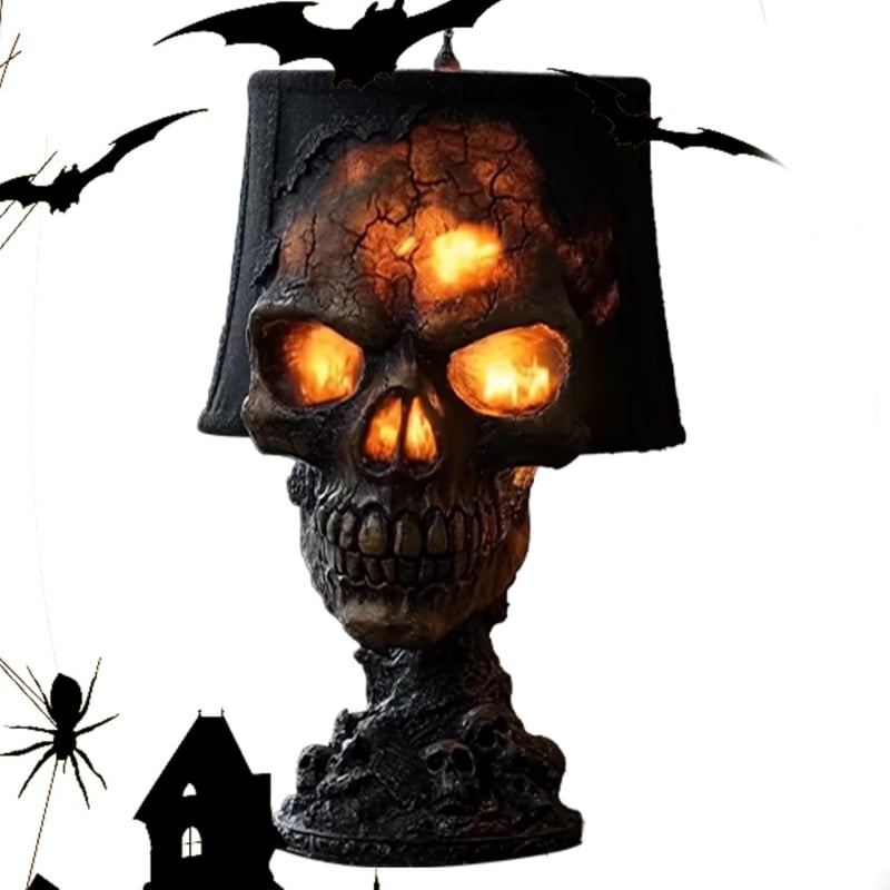 ☠️Gothic Lava Stone Skull Lamp - ⌛Limited Handmade Series