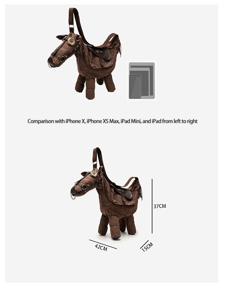  🐴✨ Unique Horse-Shaped Shoulder Bag
