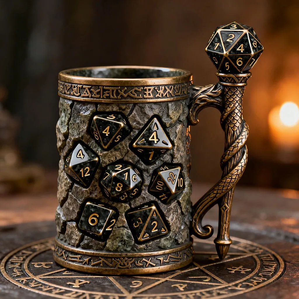 D20 Dragon Mage Mug