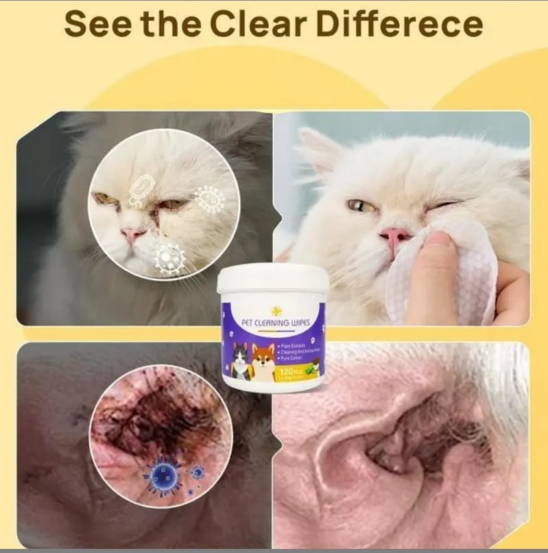 🐕&🐱Hypoallergenic Pet Eye Wipes For Dogs & Cats