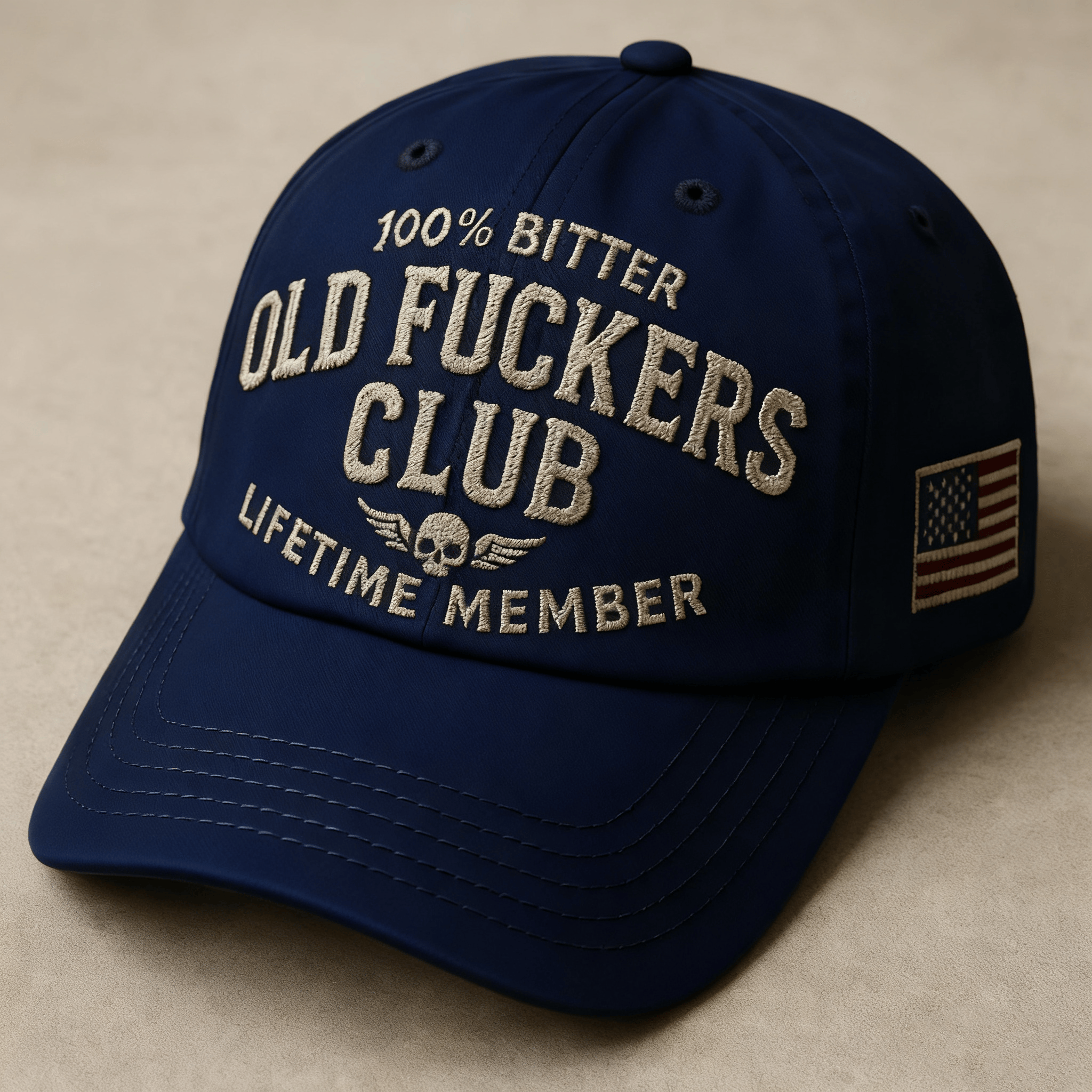 💀Old F*ckers Club 🤘 Vintage Polyester Baseball Cap🧢