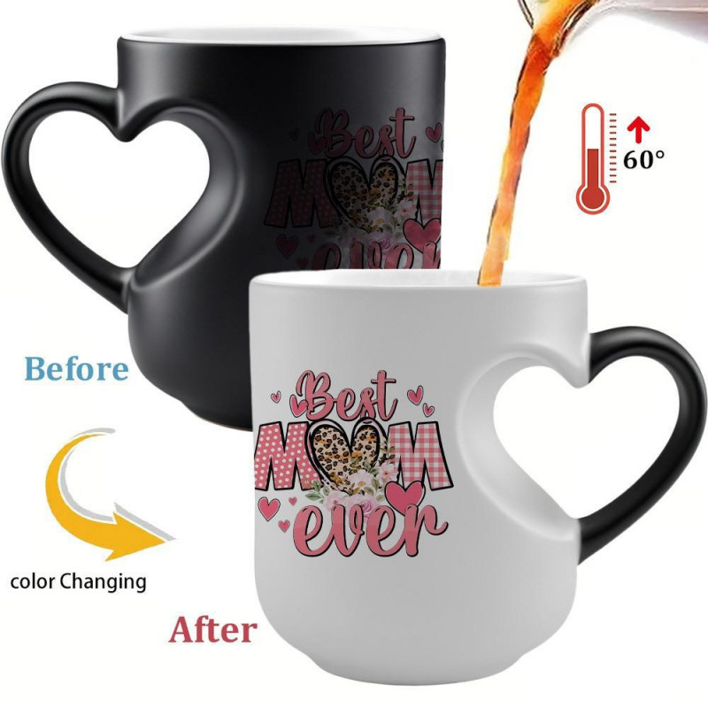 Color-Changing Coffee Cup Color-Changing Reusable Coffee Cup Mother'S Day Gift