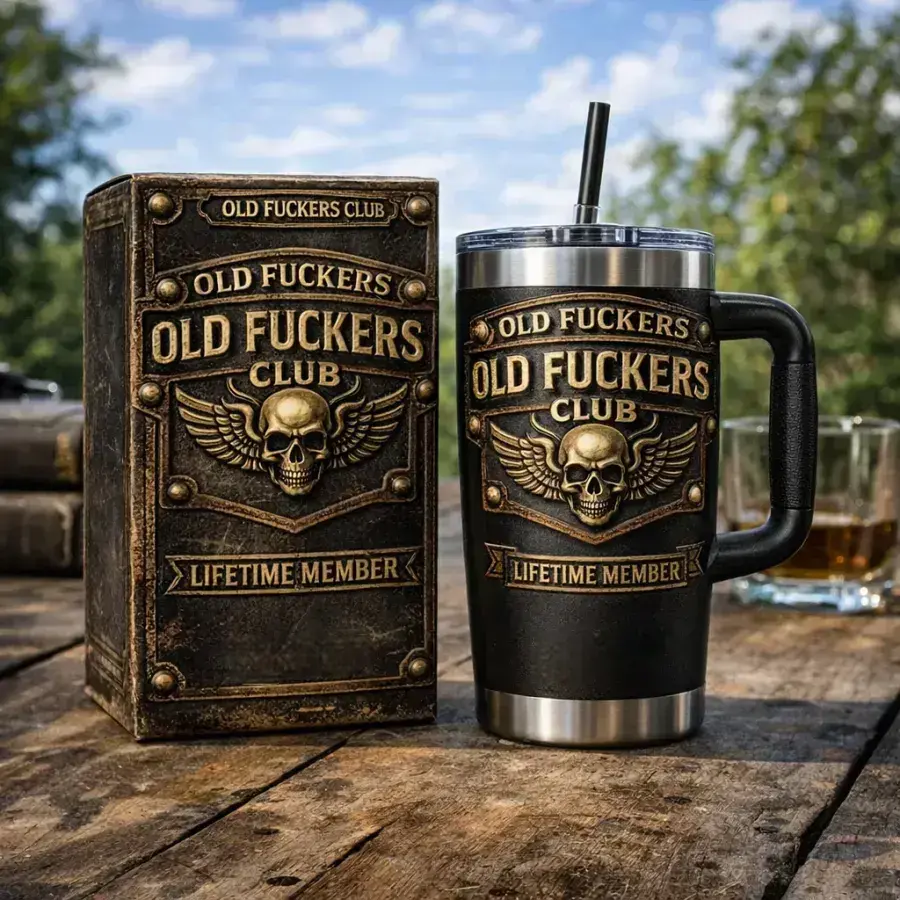 Old Fuckers Club Lifetime Member Stainless Tumbler